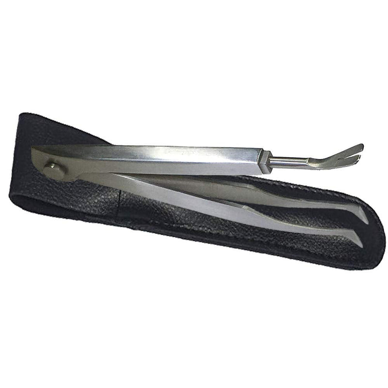 eTradewinds Tick Remover Tool | Tick-Off Pro | Hygienic All Stainless Steel Tick Removal Tool with Leather Case 2-Pack - BeesActive Australia