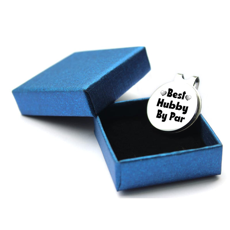 TSUYAWU Best Hubby by Par Golf Ball Marker - Funny Golf Marker with Magnetic Hat Clip Golf Novelty Gift - Golf Accessories Gifts for Dad Husband Golf Lovers Golfer Men - BeesActive Australia
