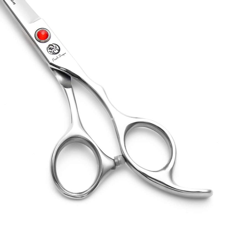 Purple Dragon 4“/5"/5.5"/6"/6.5"/7"/7.5"/8"/9"/10" Sharp Edge Salon Hair Cutting Shears - Pet/Dog Grooming Scissors with Bag - Perfect for Barber or Pet Groomer 6 inch - BeesActive Australia