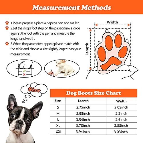 payanwin Dog Boots, Slip Resistant Waterproof 4pcs Dog Puppy Shoes for Small Medium Large Dogs with Adjustable Fastener Strap, Protect Pet Paws Easy to Wear (Red and Black) XL - BeesActive Australia