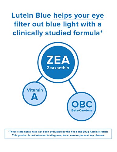 Nature's Bounty Lutein Blue Pills, Eye Health Supplements and Vitamins with Vitamin A and Zinc, Supports Vision Health, 60 Softgels 60 Count - BeesActive Australia