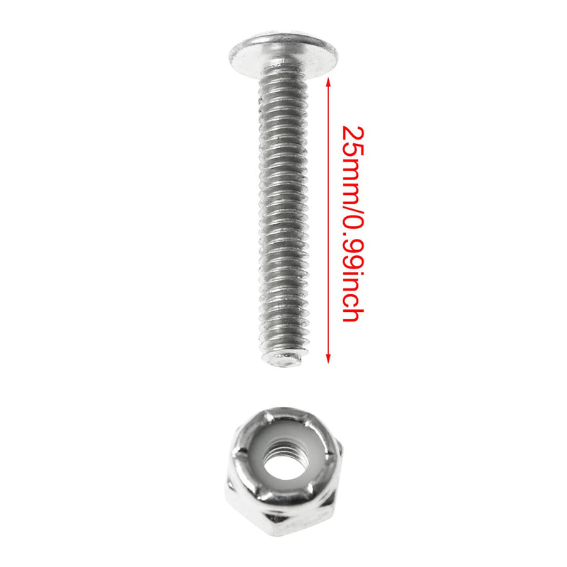 ZRM&E 6Sets Foosball Screws and Nuts Metal Foosball Player Part Man Spare Parts Football Table Accessories - BeesActive Australia