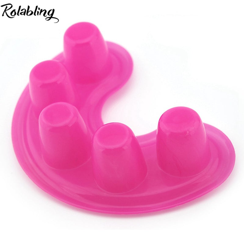 Rolabling Pink/White/Black Manicure Bowl Nail Polish Remove Soaker Bowl Acrylic Nail Treatment Remover Finger Bowl (set-1) set-1 - BeesActive Australia