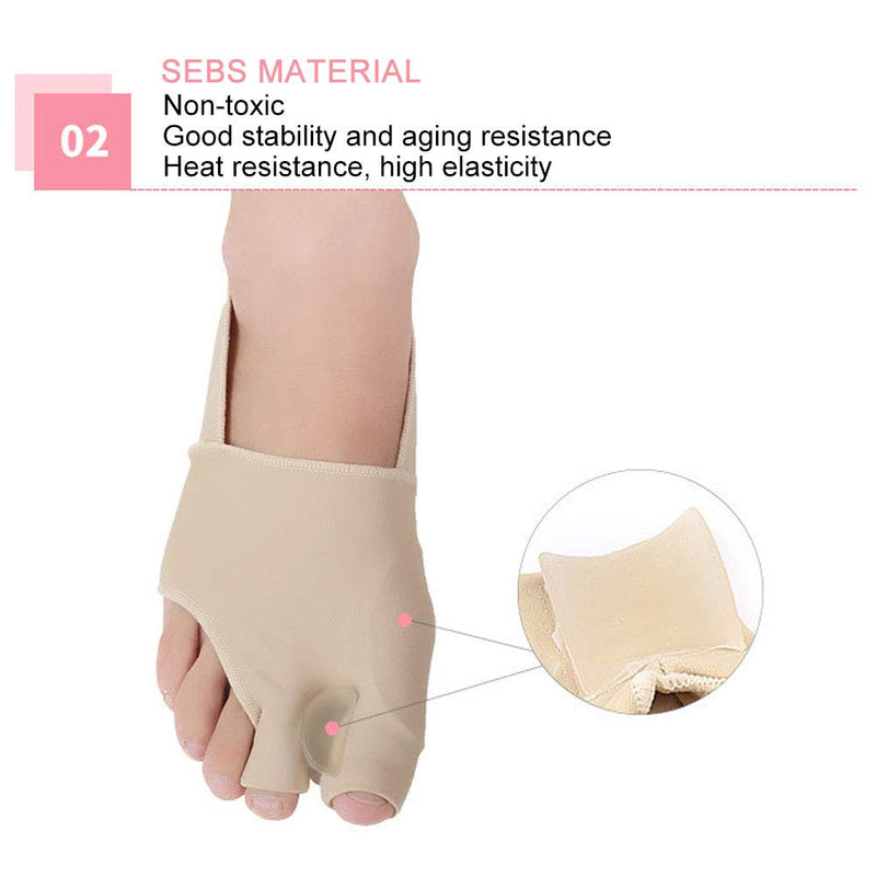 Toe Separator,1 Pair Bunion Support Toe Straighteners Comfortable And Breathable Hallux Corrector Splint For Overlapping Toes Hammer Toe Corrector(L) L - BeesActive Australia