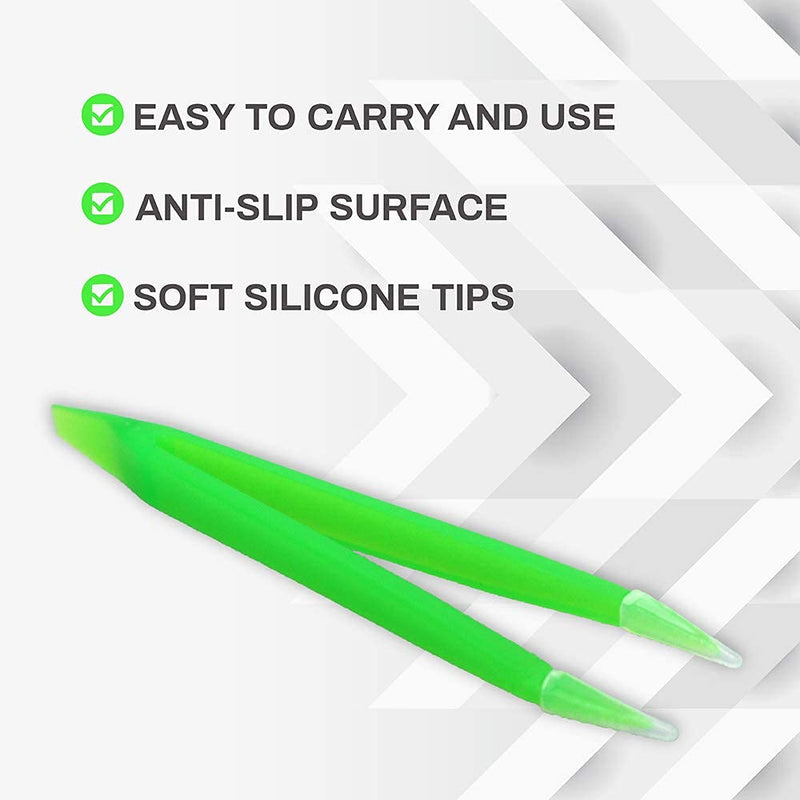 SPORTS WORLD VISION New Large Contact Lens Tweezer - For Removing and Inserting Contact lenses Green - BeesActive Australia