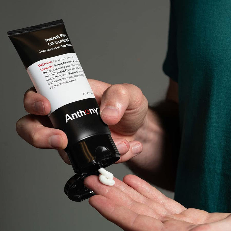Anthony Instant Fix Oil Control for Men – Mattifying Lotion for Oily Skin – Moisturizer and Pore Minimizer Instantly Eliminates Shine – 3 Fl Oz - BeesActive Australia