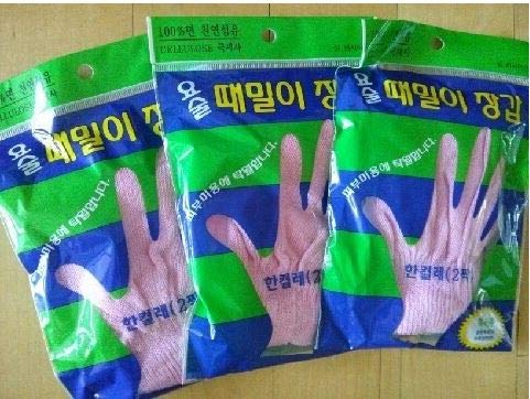 Magic Korean Body-scrub Gloves,Korean Spa Bath Washcloth (Finger Type) By Jung-jun Industry … (3-pair) 3-pair - BeesActive Australia