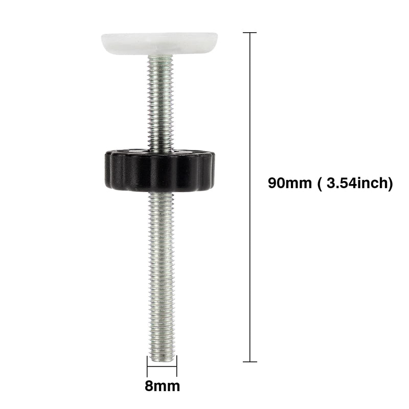 4 Pack Baby Gate Threaded Spindle Rod 8MM, Replacement Screw Bolts Hardware Parts Kit for Pet & Dog Pressure Mounted Safety Door & Stair Gates (Black) - BeesActive Australia