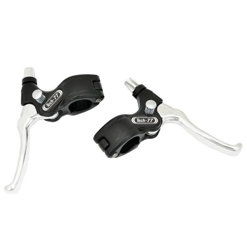 DIA-COMPE 182s-2 Tech77 w/ Thumb-Lock Stopper Brake Lever Set , Silver , DP2526 - BeesActive Australia