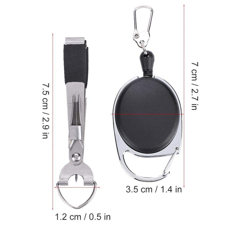 ZJchao Fishing Knot Tools Fishing Line Clipper Fishing Line Nipper with Retractor - BeesActive Australia