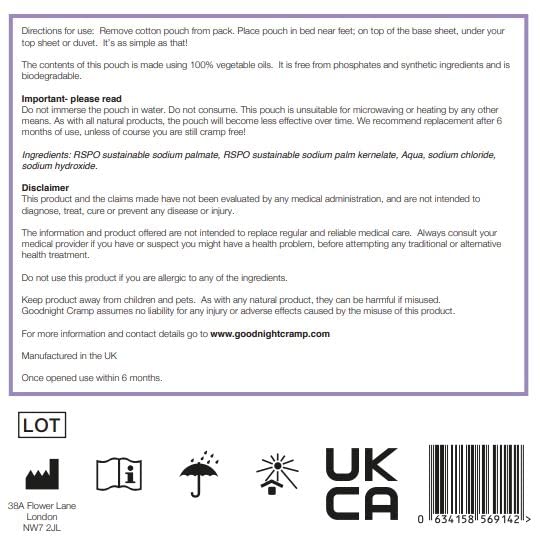 Goodnight Cramp Pouch (Single) Relief for Night-Time Foot & Leg Cramp-Simply Place in Bed - BeesActive Australia