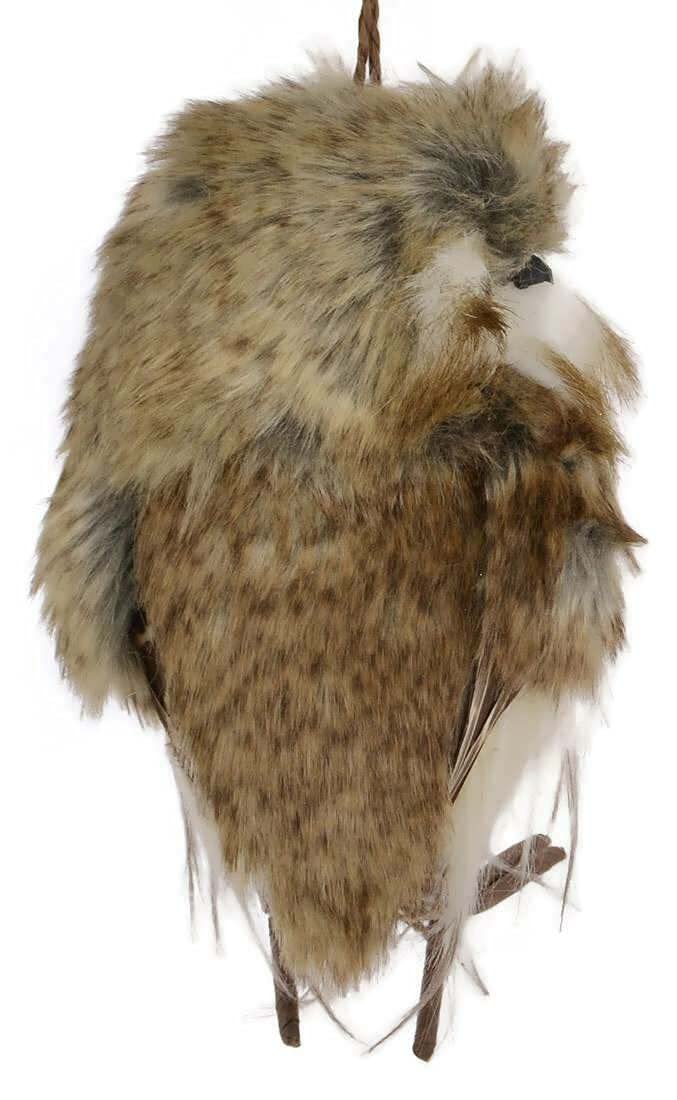 Plush Brown Owl Ornaments, 2 Assorted - BeesActive Australia