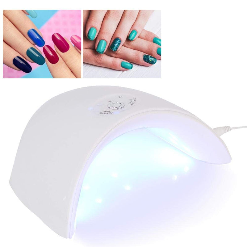 Nail Dryer Lamp, 36W Uv Led Lamp, Nail Dryer Dual Light Source Gel Polish Lamp Light, Usb Connector Curing Phototherapy Machine With Three Timer Settings, For Home And Salon(Inductive) 01 - BeesActive Australia