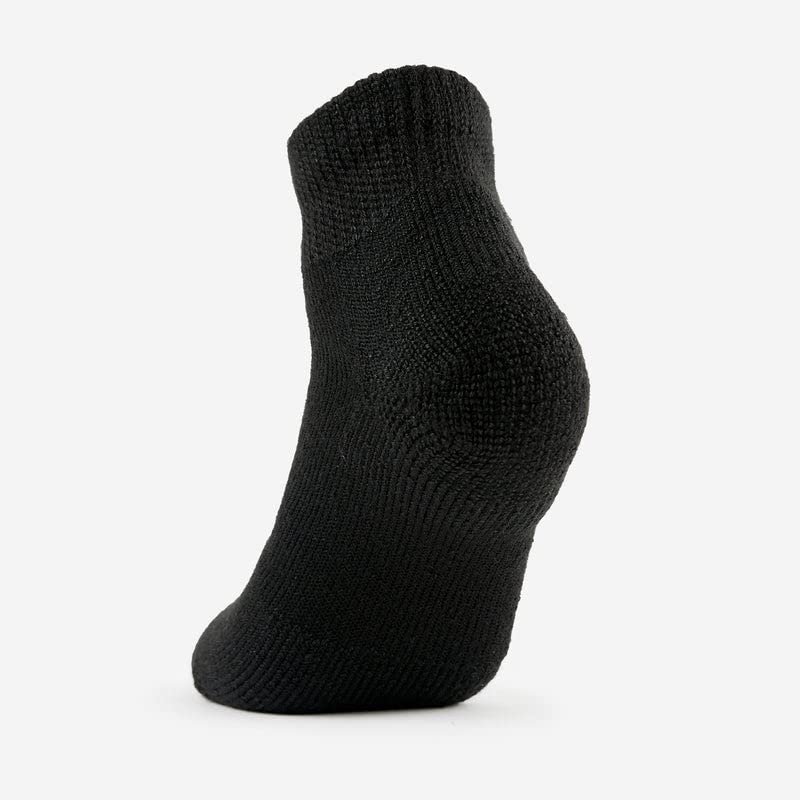 thorlos mens Gmx Max Cushion Golf Ankle Socks Large Black (3 Pairs) - BeesActive Australia