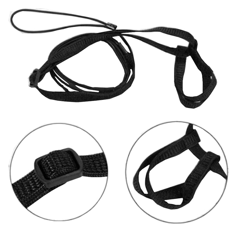 Anelekor Adjustable Birds Harness and Leash Parrot Harness Leash Training Supplies Pet Anti-bite Outdoor Flying Rope for Conures Budgerigar Lovebird Cockatiel Mynah Small Black - BeesActive Australia