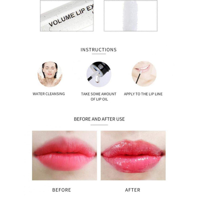 Lip Plumper Gloss, Natural Liquid Lipstick Enhancer Moisturizes & Eliminates Dryness Extreme Enhancement Plump Oil Formation - BeesActive Australia