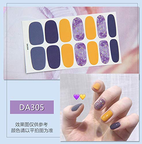 WOKOTO 12 Sheets Adhesive Nail Polish Wrap Stickers Strips With 1Pc Nail File Gradient Nail Art Decals Manicure Accessories For Women KIT2 - BeesActive Australia