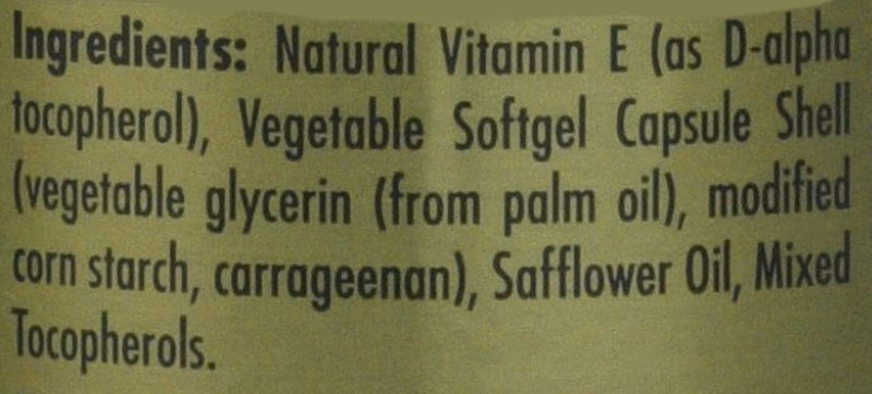 Solgar Natural Source Vitamin E 268 mg (400 IU) Vegetable Softgels, Brown, 50 Count (Pack of 1) Unflavoured 50 Count (Pack of 1) - BeesActive Australia