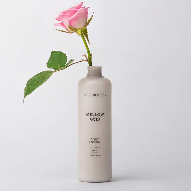 [Soul Seasons] Relaxing Mellow Rose Body Lotion - Gentle and Light Formula - Shea Butter & Hyaluronic Acid for Deep, Long-lasting Moisture - Elegant Floral Scent with Woody Undertones (300ml) - BeesActive Australia