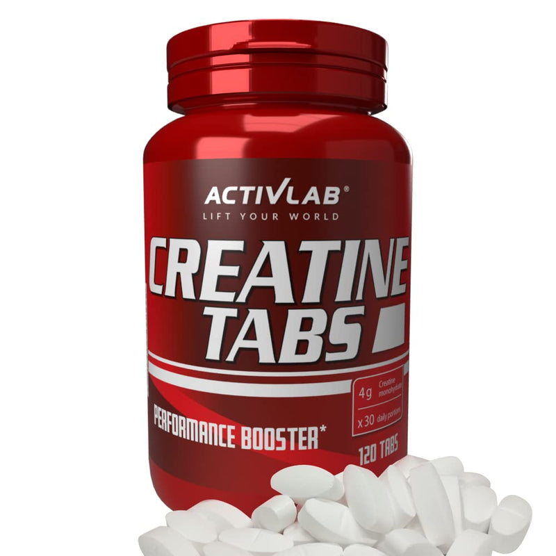 Activlab Creatine Tabs 120 tabs | Pomegranate | 4000mg Monohydrate | Muscle Building, Bodybuilding, Fitness, Cross-Fit | Boost Power, Endurance, Strength | Weightlifting, Powerlifting Gym Supplement - BeesActive Australia