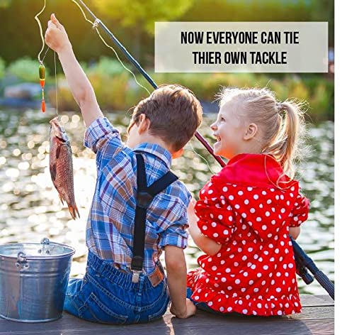 HOOK-EZE Fishing Gear Knot Tying Tool - Cover Fishing Hooks While Tying Strong Fishing Knots. Quick Knot Tool is Easy to Use, Great Fishing Accessories for Every Tackle Box. Suitable for All Ages Yellow - BeesActive Australia