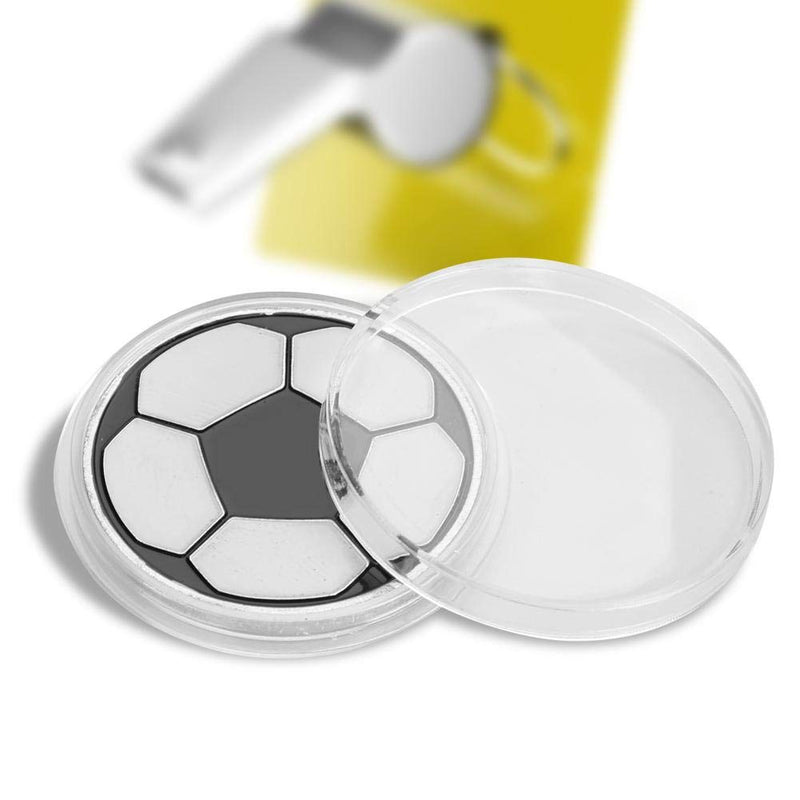 VGEBY Soccer Flip Coin, Anti-Rust Hard Alloy Football Referee Judge Toss Coins Pick Side with Case for Matches Training - BeesActive Australia