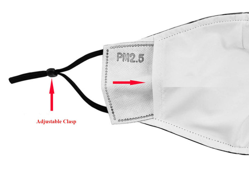 eBoutik -Spooky Face Coverings Face Mask Reusable - Washable & Breathable - Social Distancing Aid Rose Skull - BeesActive Australia