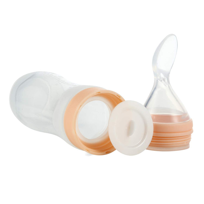 PandaEar (2 Pack) Silicone Baby Food Dispensing Spoon|4 oz Infant Fruit Squeeze Feeder| Travel Friendly Kids Toddlers Boys Girl |Blue| Blue - BeesActive Australia
