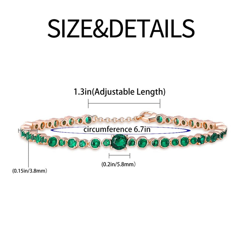 KUNSIR Slider Charm Cubic Zirconia Bracelet in 925 Sterling Silver, Mother's Day Bracelets… Style 3 - BeesActive Australia