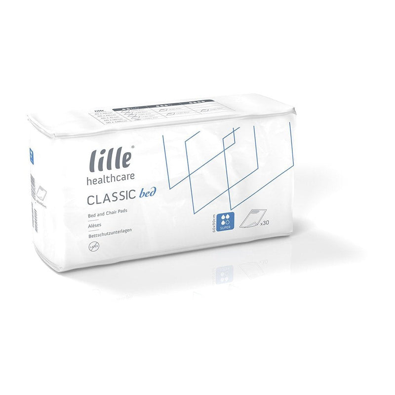 Lille Healthcare Classic Incontinence Bed Pad - Super - 60cm x 90cm (4 Packs of 30) 4 Packs of 30 - BeesActive Australia