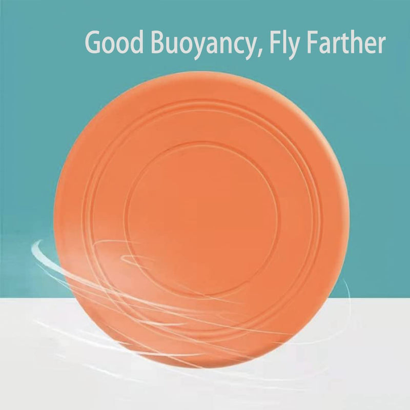 Dog Flying Disc, Puppy Flyer Toy React Faster Training Interactive Toys for Small Medium Large Dog, Lightweight Durable and Water Resistant Floating Saucer Green+Orange - BeesActive Australia