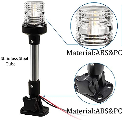 YOUNG MARINE 3 Nautical Mile Navigation Anchor Lights All Round 360° White LED 12-24V 9" - BeesActive Australia