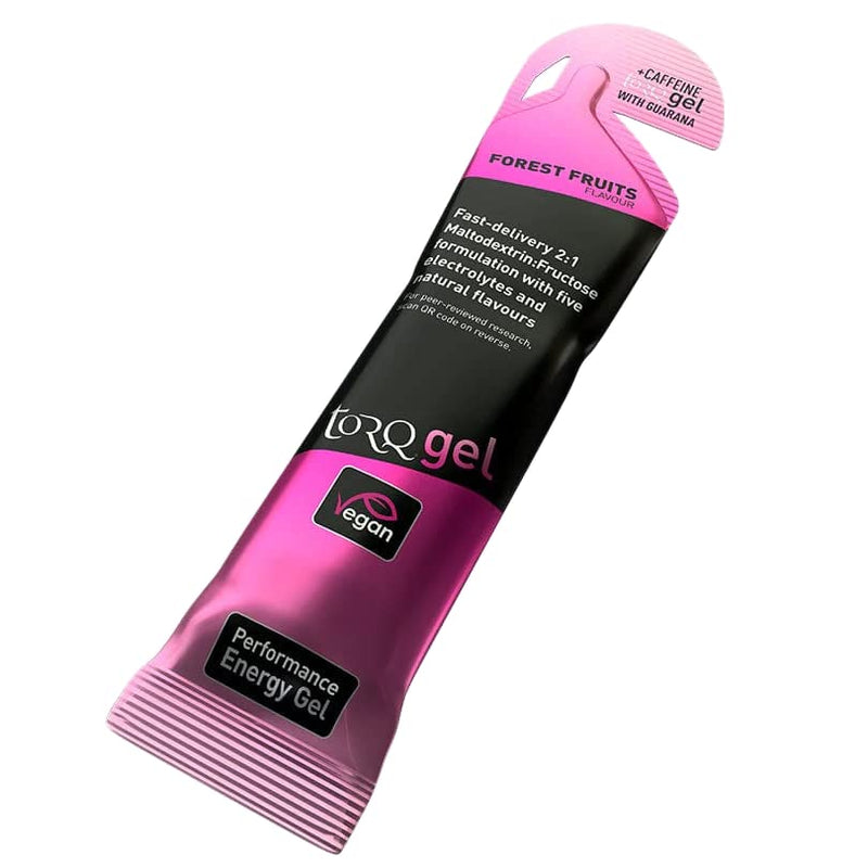 Torq Energy Gels with Guarana (Natural Caffeine) - Selection Box of 12 Gels (6 x Forest Fruits, 6 x Banoffee) - BeesActive Australia