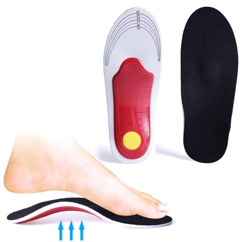 Orthotic Insoles for Women, Arch Support Insoles for Men, Plantar Fasciitis Arch Support Shoe Boot Flat Feet Inserts, Orthotic Feet Heel Pain Shock Absorption Comfortable Insoles (Small EU 35-40) Small EU 35-40 - BeesActive Australia