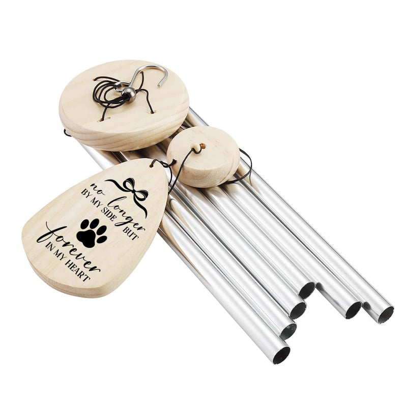Pet Dog Cat Memorial Wind Chimes, No Longer by My Side Forever in My Heart, Pet Loss Gifts, Pet Windchimes, Pet Sympathy Gift, in Memory of a Pet - BeesActive Australia
