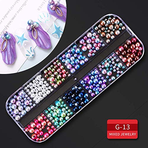 Artdone 9 boxes Nail Rhinestones,Nail Gems Nail Diamonds,Nail Art Studs Nail Crystals Nail Sequins for Nails Kit with 1 Tweezers and 3 Pen for Nail Art Supplies Accessories - BeesActive Australia
