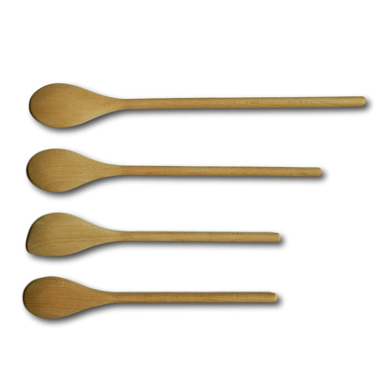 Kitchen Wooden cooking spoon Wooden Spoons Mixing Baking Serving Utensils 12 ，14and 16 inch - Set of 4 - BeesActive Australia