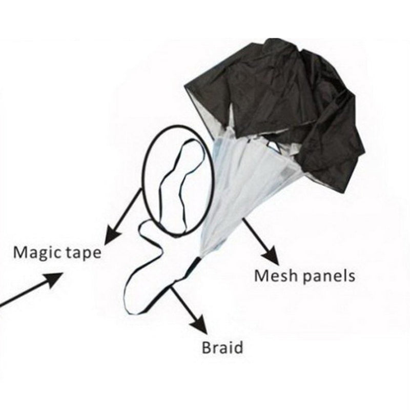 EastyGold Running Speed Chute Resistance Parachute 56 inch Powerchute Umbrella Training Sprint Power Soccer Trainer for Runner, Football, Soccer Drilling - BeesActive Australia