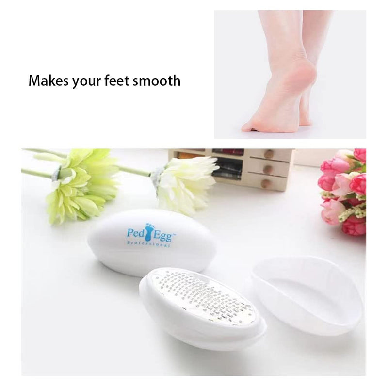 XINGYIYIJIA Egg Shape Foot Scrubber to Remove Foot Cuticles Tool Foot File Foot Grinder Manual Removal of Foot Dead Skin Tool - BeesActive Australia