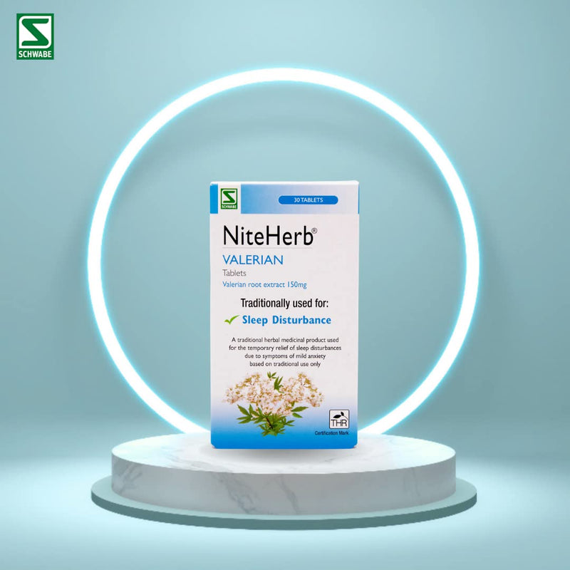Schwabe Pharma - Niteherb - Valerian Root Extract 150mg - Traditionally used for Sleep Disturbances - Traditional Herbal Medicinal Product - 30 Tablets - BeesActive Australia