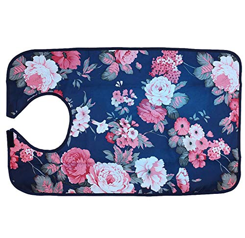 Adult Bibs Waterproof Washable Dining Bibs Reusable Clothing Protector fit for The Elderly,Patient (Hibiscus) Hibiscus - BeesActive Australia