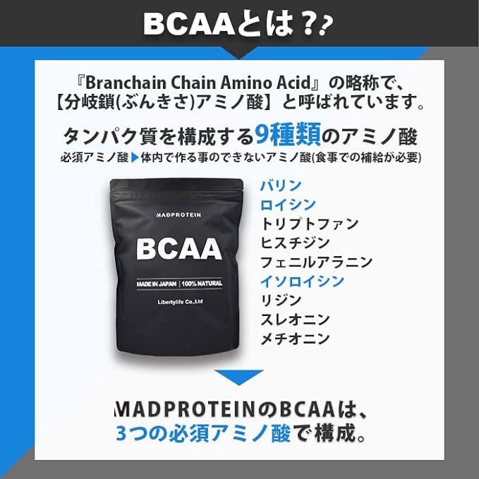 MAD PROTEIN BCAA No artificial sweeteners All-in-one Made in Japan 11 types to choose from (Bitter Lemon, 1kg) - BeesActive Australia