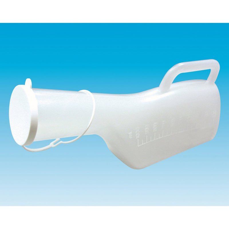 NRS Healthcare G47469 Male Urinal Bottle & M76149 Long Necked Male Urinal + M76149 Long Necked Male Urinal - BeesActive Australia