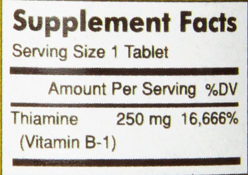 Mason Natural, Vitamin B-1 Thiamine Tablets, 250 Mg, 100-Count Bottle, Dietary Supplement Supports Energy Production and Healthy Metabolism, Helps Break Down Fats and Protein 100 Count (Pack of 1) - BeesActive Australia