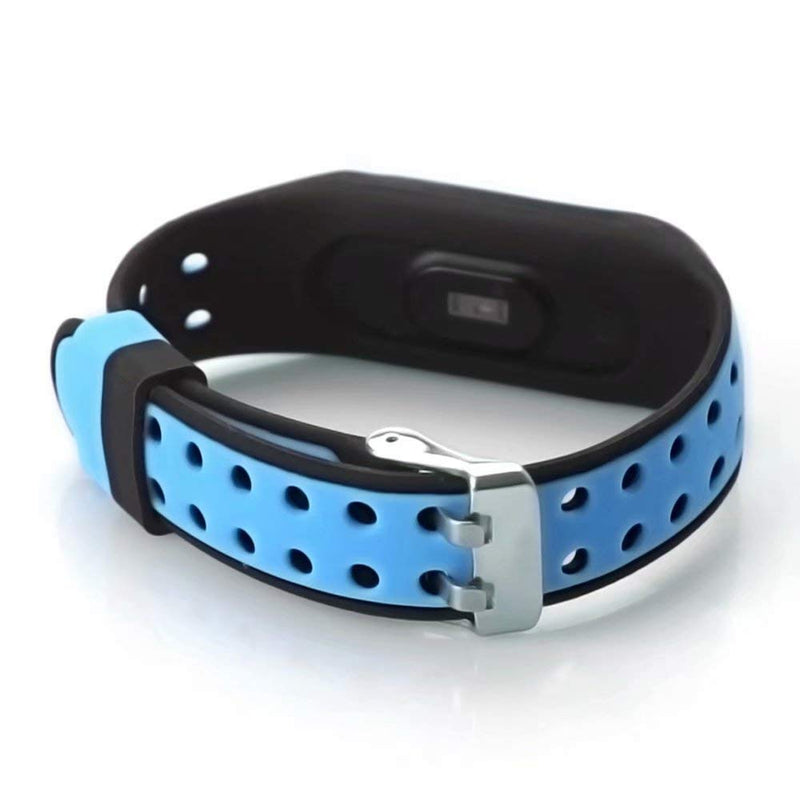 T-BLUER Compatible with Xiaomi Mi Band 5/Mi Band 6 Band,Silicone Colorful Replacement Strap Wristband for Xiaomi Miband 5/6 with Clasps Fitness Band Suitable to, No Tracker Included 2PCS02 - BeesActive Australia