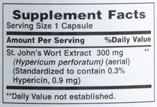 Nature's Bounty St. John's Wort Pills and Herbal Health Supplement, 300mg, 100 Capsules - BeesActive Australia