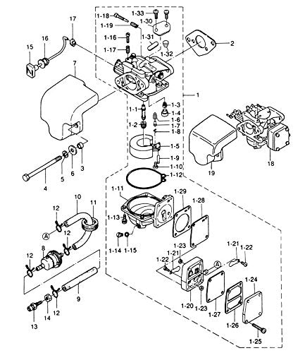 [AUSTRALIA] - Boat Motor 369-02011-0 36902-0110M Carburetor Gasket for Tohatsu Nissan 2-Stroke 6HP 8HP 9.8HP Outboard Engine 