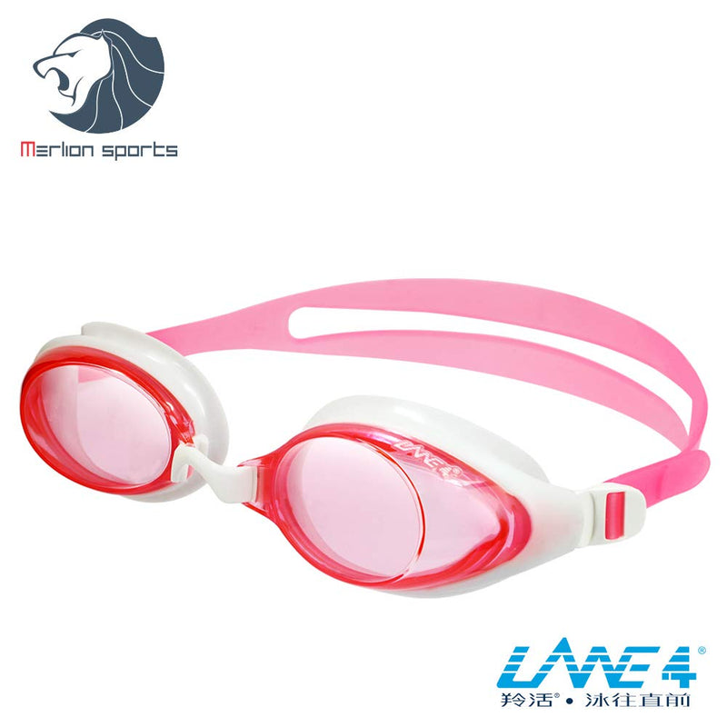 LANE4 Swim Goggle A718 for Adults IE-71855 Pnk/Wht - BeesActive Australia