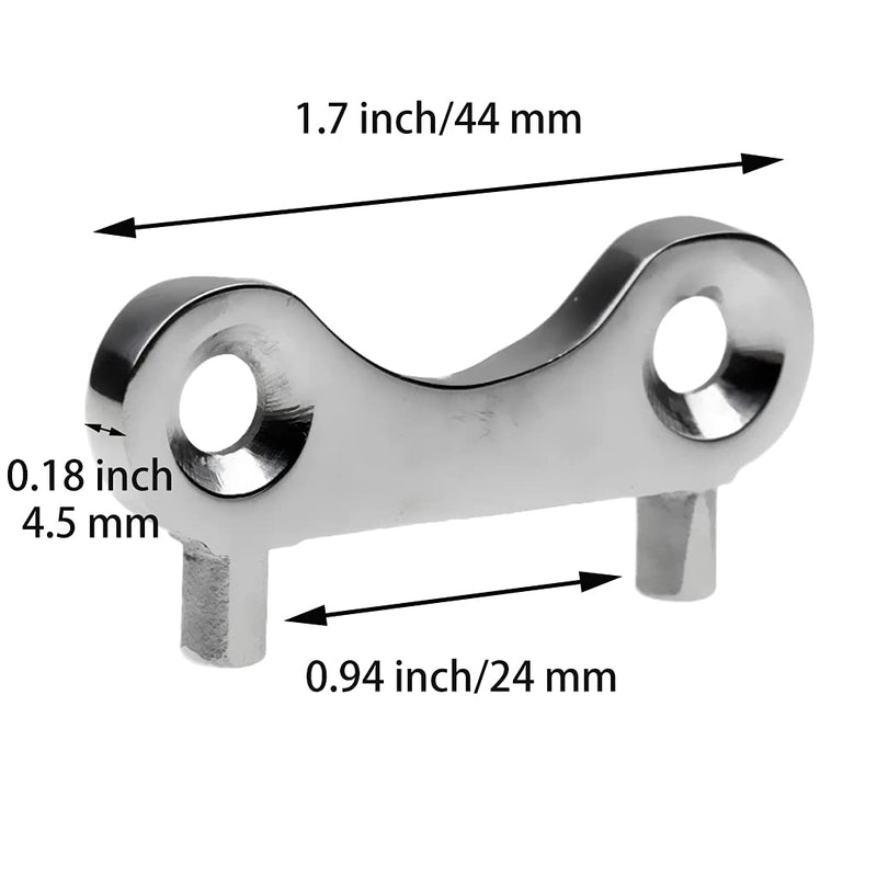 HUTUNOUY 2pcs Boat Gas Cap Key, 316 Stainless Steel Marine Bayliner Boat Cap Gas Replacement Key for Fuel Water Tank - BeesActive Australia