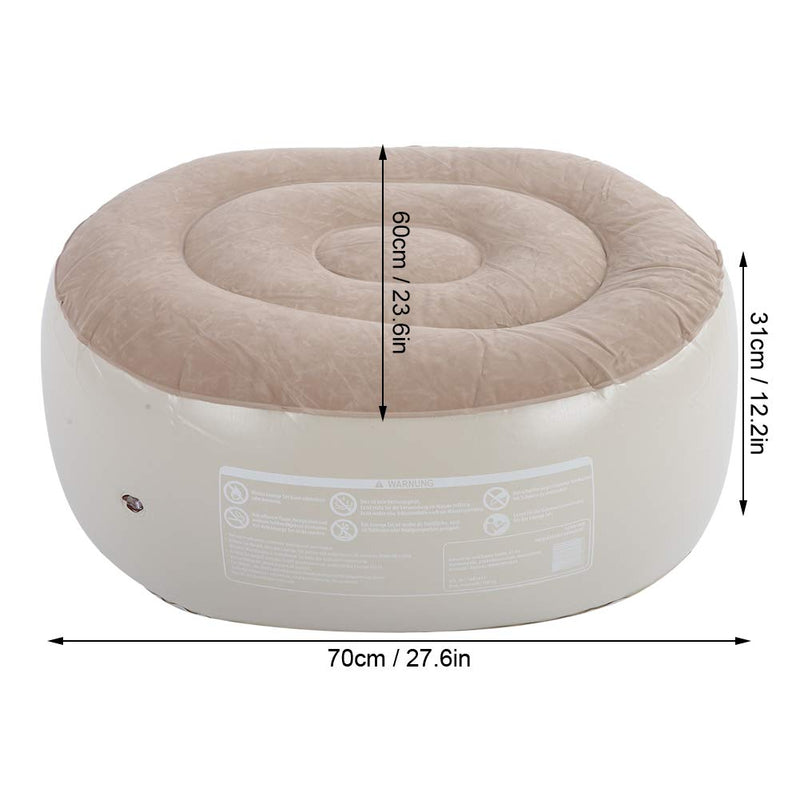 Inflatable Foot Stool PVC Air Inflatable Stool Ottoman Chair for Dorm or Outdoor Camping or Sports - BeesActive Australia